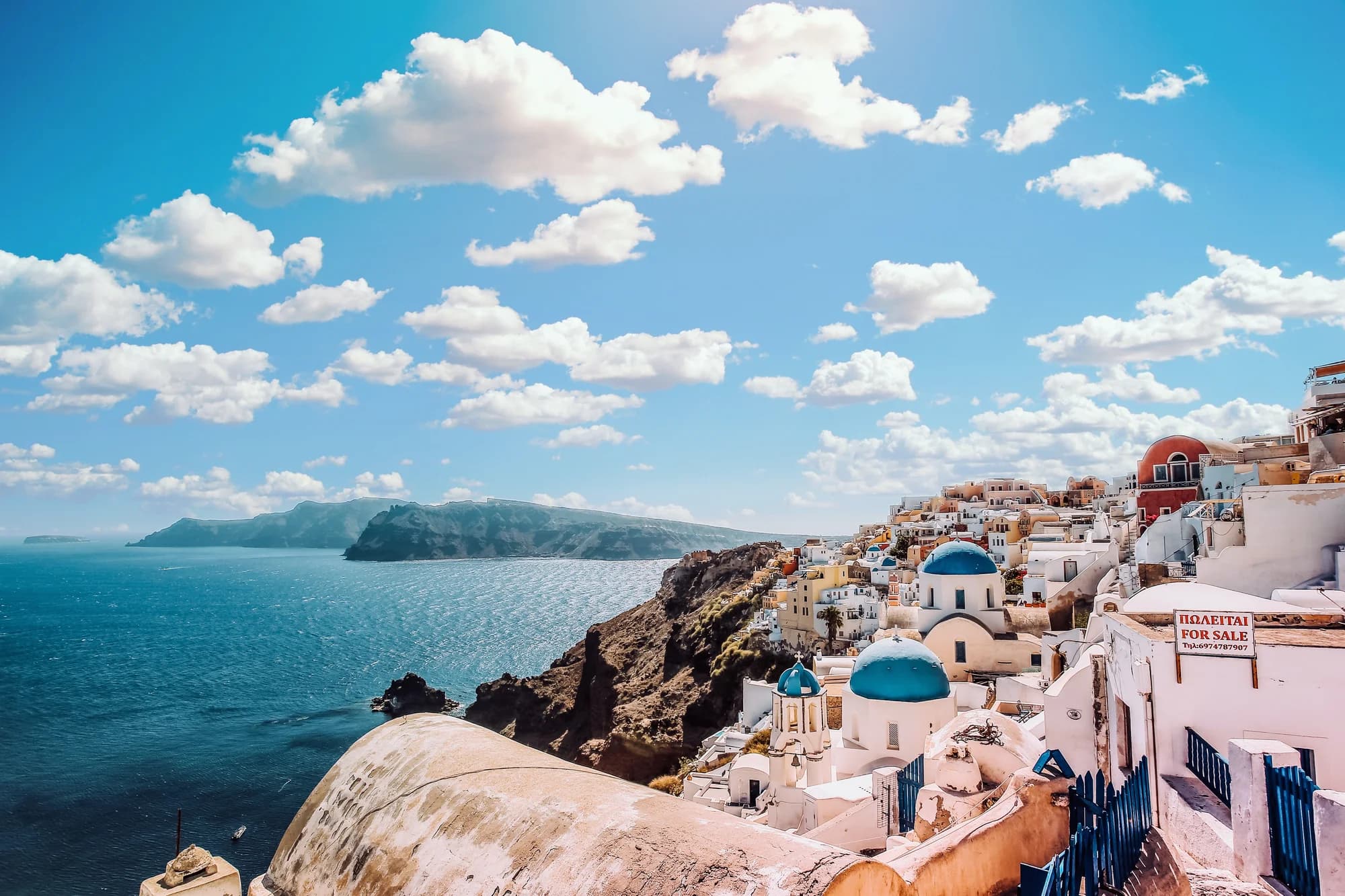 Beautiful Santorini landscape